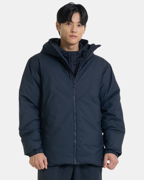 남성 ColdGear® Infrared 라이트웨이트 다운 재킷 in Black image number 0